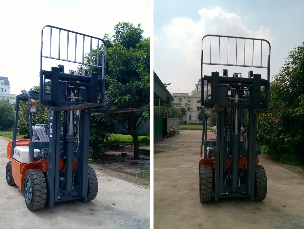 xe nâng chui container