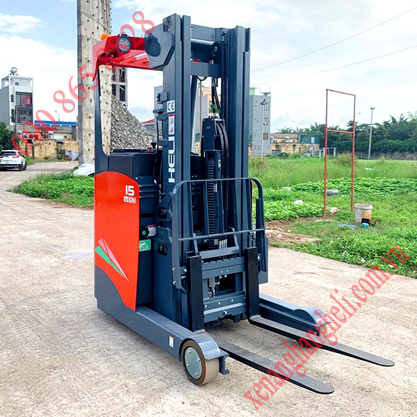 xe nâng điện heli đứng lái pin lithium 1.5 tấn